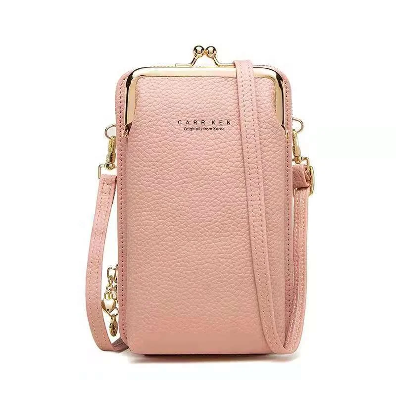 

Handodo Hot Sale Women Wallet Leather Mobile Phone Bag Cross body Adjustable Neck Strap Card Slots Purse for iPhone 12 13 Pro