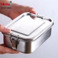 

Nicety best korean metal 304 stainless steel tiffin lunch box mens bento kimchi container inox personalized lunch box for adult