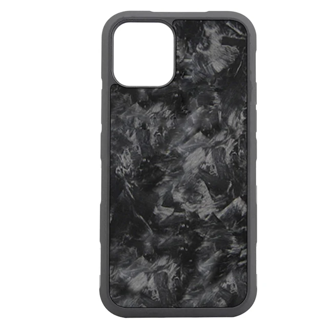

Factory hot selling accept OEM design forged carbon shockproof phone case customized with logo carbon fiber cover for iphone11