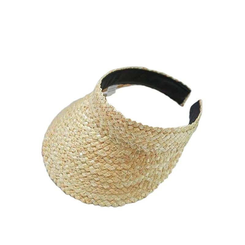 

Wholesale custom lady straw hat manufacturer straw hat summer beach sun, Black