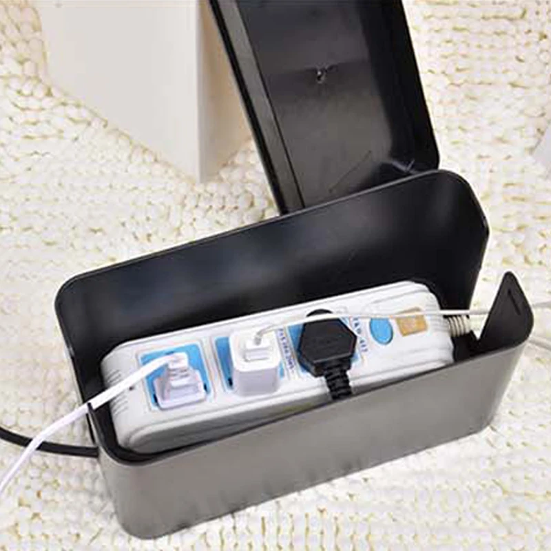 

Plastic power plug box water proof container bin dust proof cable collection box storage