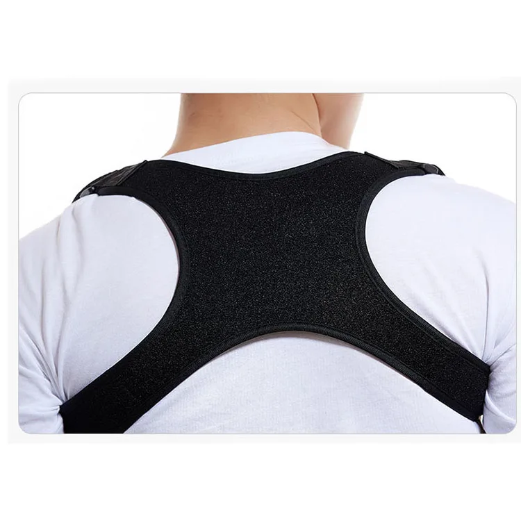 

Hot Sale Shoulder Corrective Therapy Support Pain Relief upper back brace posture Support Belt unisex, Black