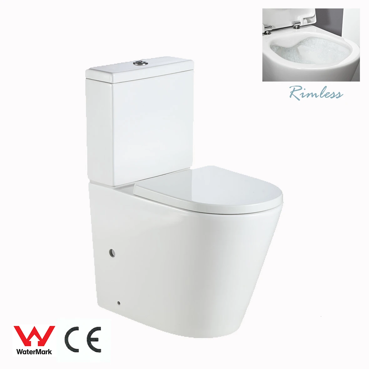European Standard Comfort Height Toilet WC Closed Coupled Toilet WC Luxury Disabled Eldery WC Soft Close Seat Toilet Bowl
