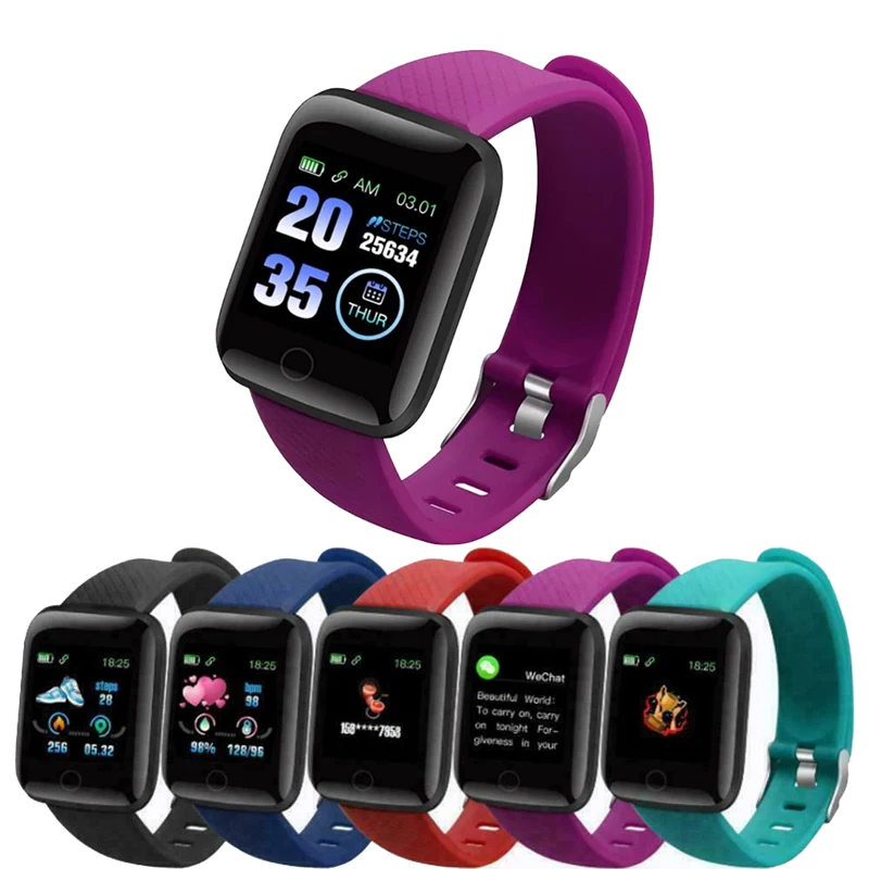

Long life battery 116 plus smart watch with calling function wristband smartwatch d13 waterprof blood pressure monitor watch