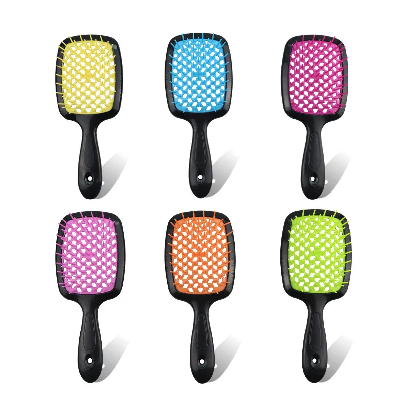 

Wholesale Customized Logo ABS Detangling Vent Shower Hair Brush for Curly Thick Straight Hair, Any color