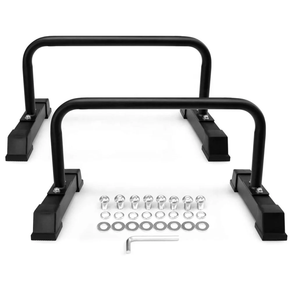 

Wellshow Sport Body Power New Push Up Stands All Steel Parallettes Push-Up Bars with Non-Slip Rubber Feet, Customized color