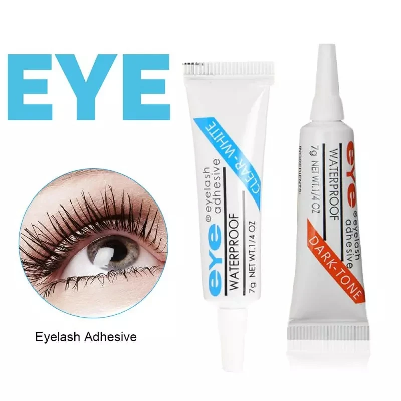 

Waterproof Makeup Tools Accessories Eyelash Glue New Strong False Eyelash Lash Glue Adhesive 7g Dark or Clear in Stock, Clear,black