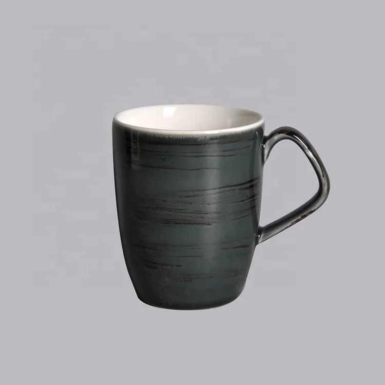 ceramic mug porcelain black