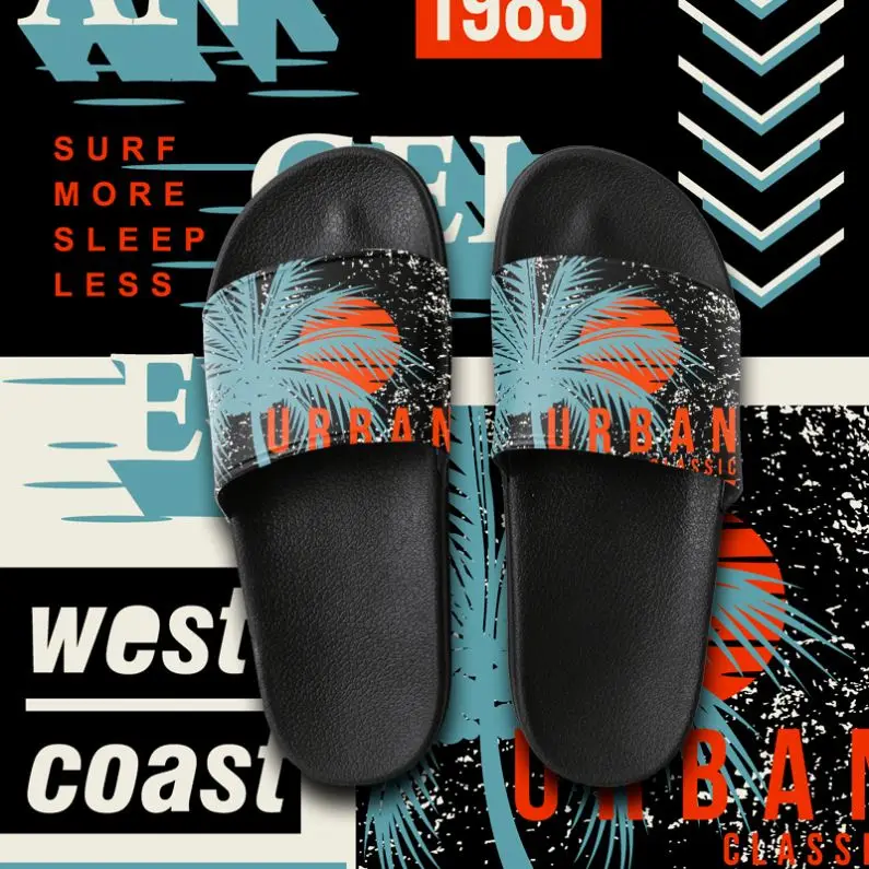 

Wholesale Custom Printed Logo Blank Slide Footwear EVA Bath Sandal Slipper