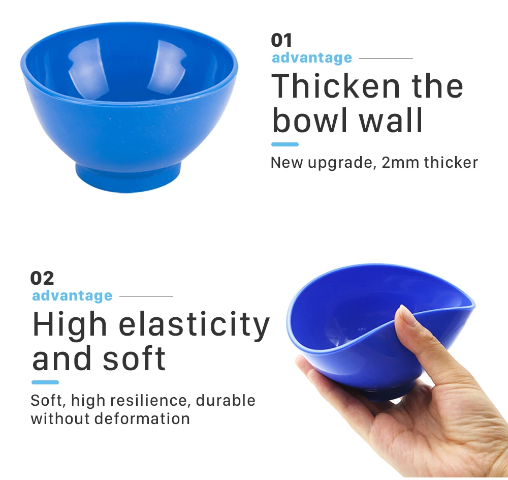 Large Medium Small Size Dental Lab Flexible Silicone Rubber Mixing Bowl Buy Dental Rubber