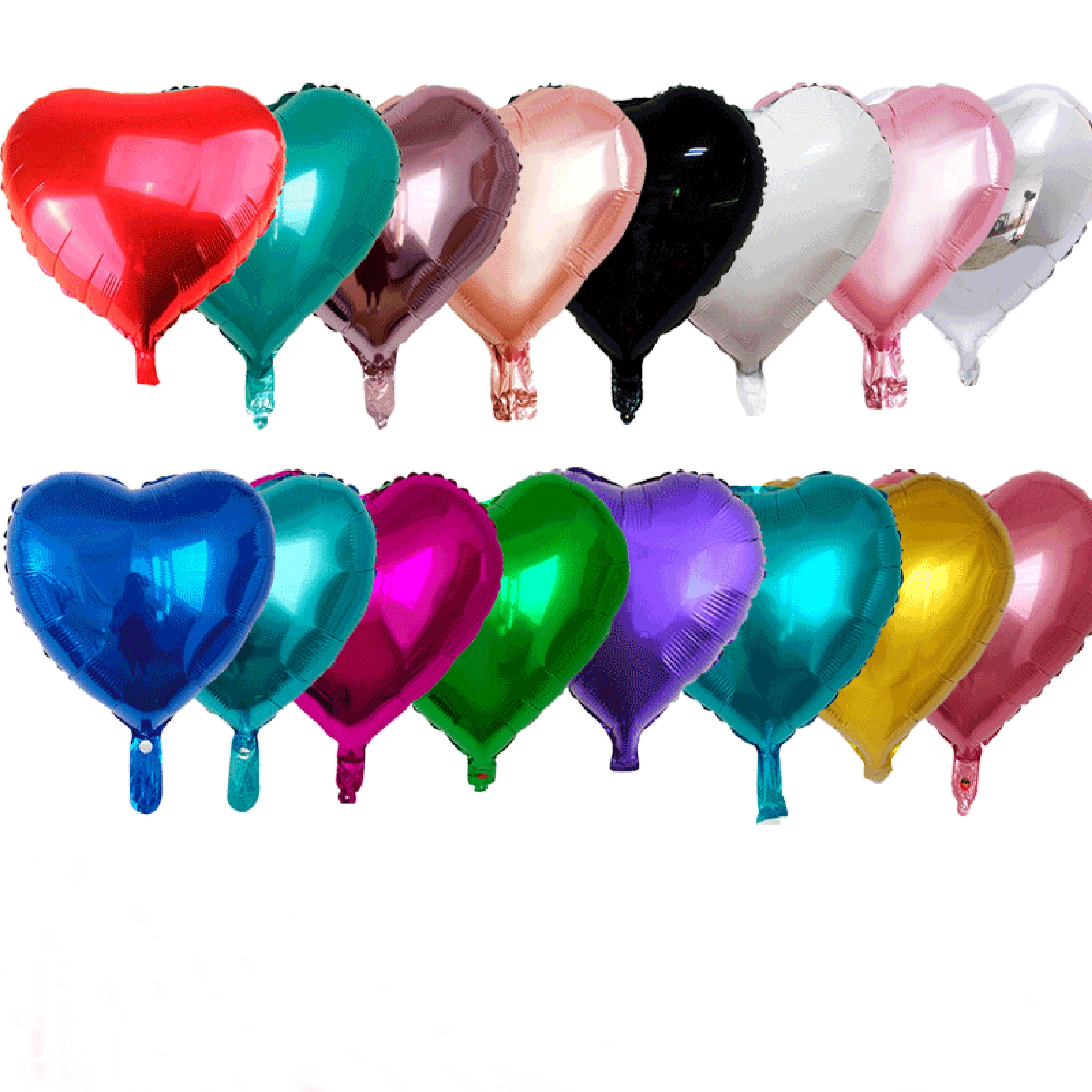 

5 - 36 Inch Heart Shaped Aluminum Foil Balloons Birthday Party Decoration Heart Shaped Balloons