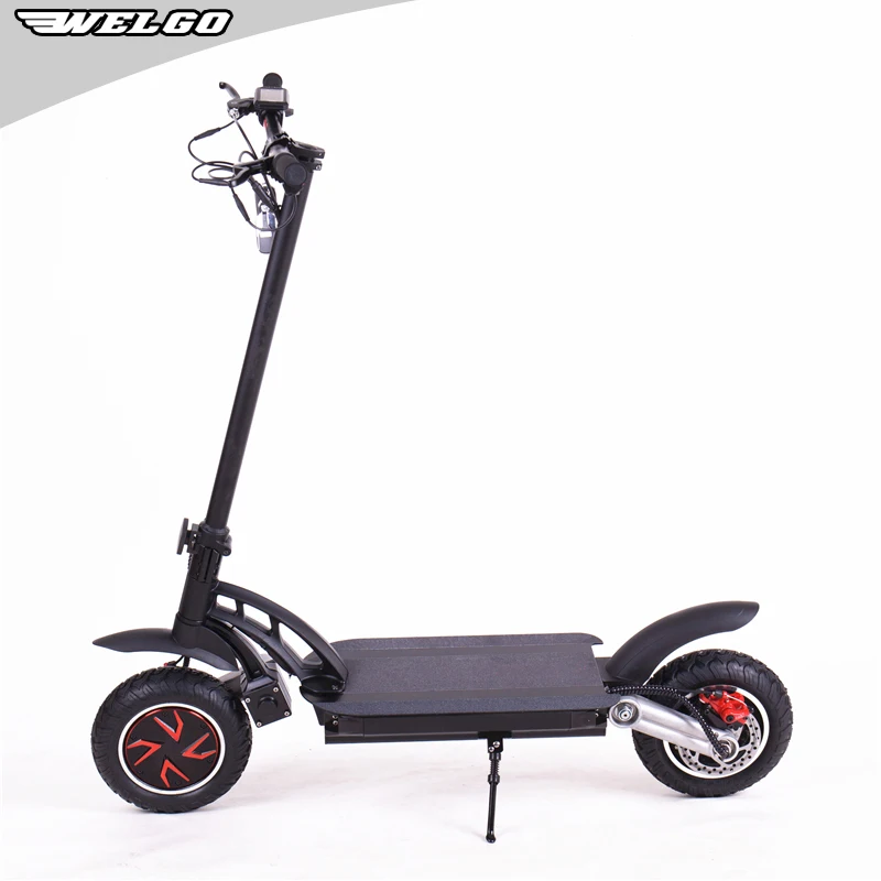 

Foldable Double Drive Dual Motor long Range1600W 48V 20ah Single Swing Off Road Electric Scooter For Adults, Black