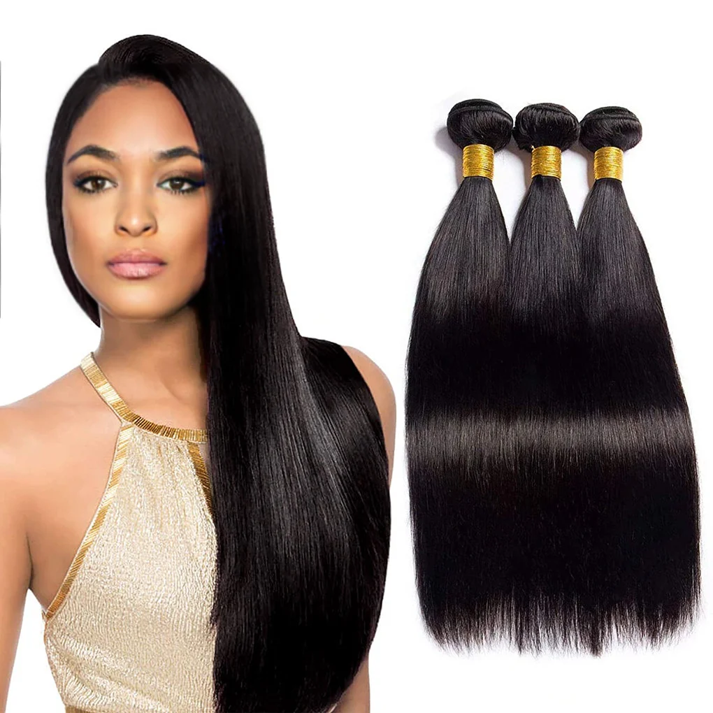 

Geleisi one donor virgin cuticle aligned human hair straight bundles, wholesale unprocessed mink Brazilian cuticles aligned hair