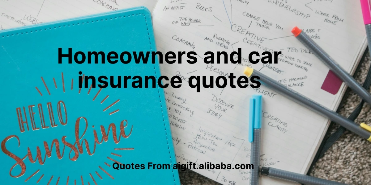 homeowners and car insurance quotes