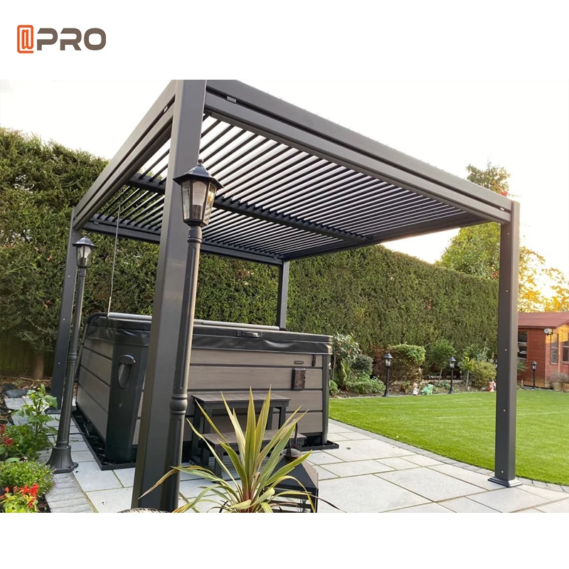 

Toit Retractable Terrasse Top With Sliding Glass Trellis Pergola, Customized colors