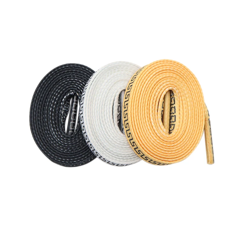

Wholesale Custom High quality Fashion Shoe Laces 8 mm wide Polyester Flat Shoelaces