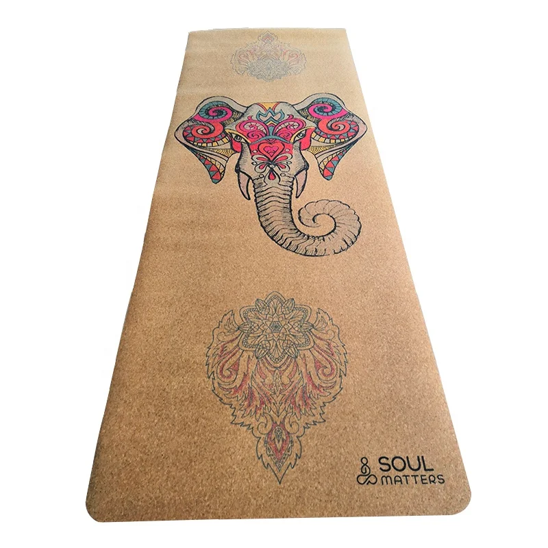 

Factory Price Private Label 100% natural rubber and cork yoga mat 3mm for fitness, Customized