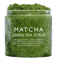 

Natural exfoliator body scrub face scrub Deep Cleansing whitening organic green tea Matcha scrub exfoliating private label