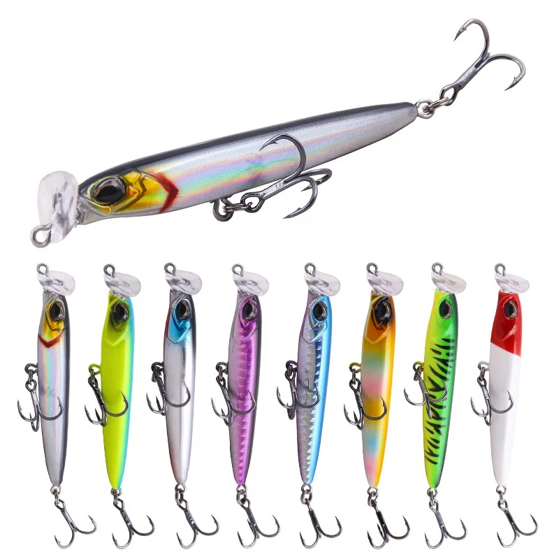 

large plastic bait molds hard floating minnow minnow fishing 8.6cm/13g, Various
