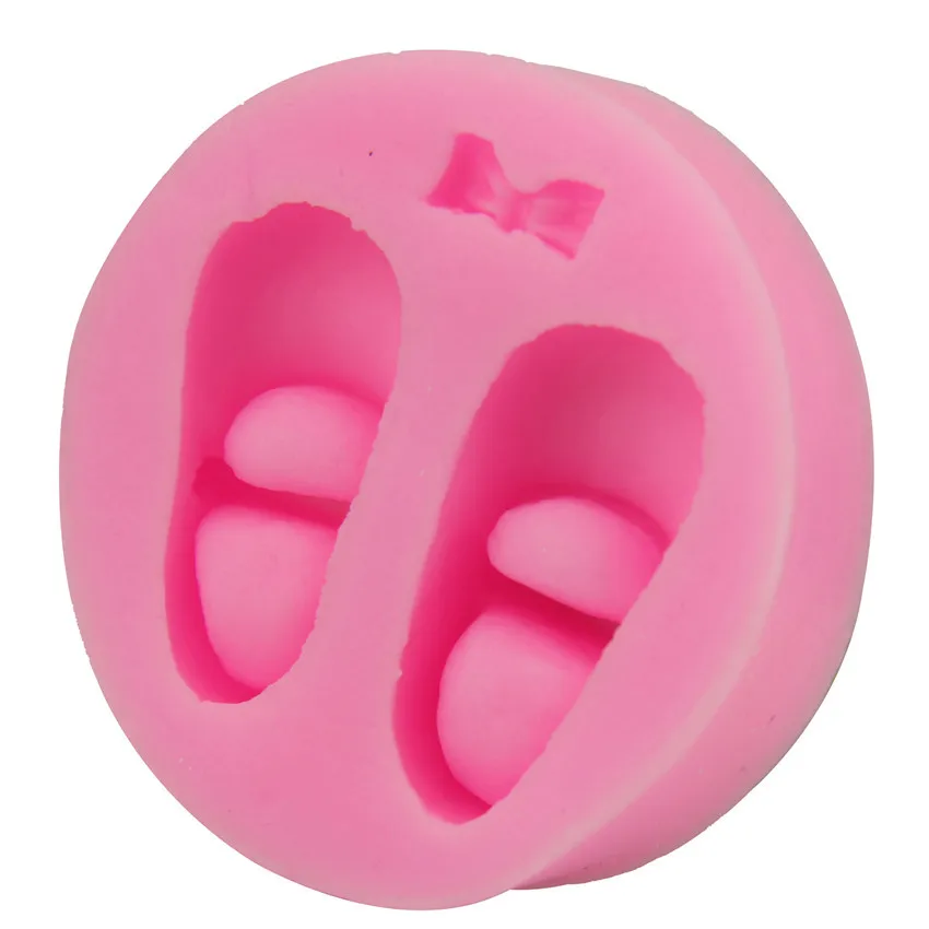 

Baby cute shoes children shoes turn sugar cake resin silicone mold DIY, Pink