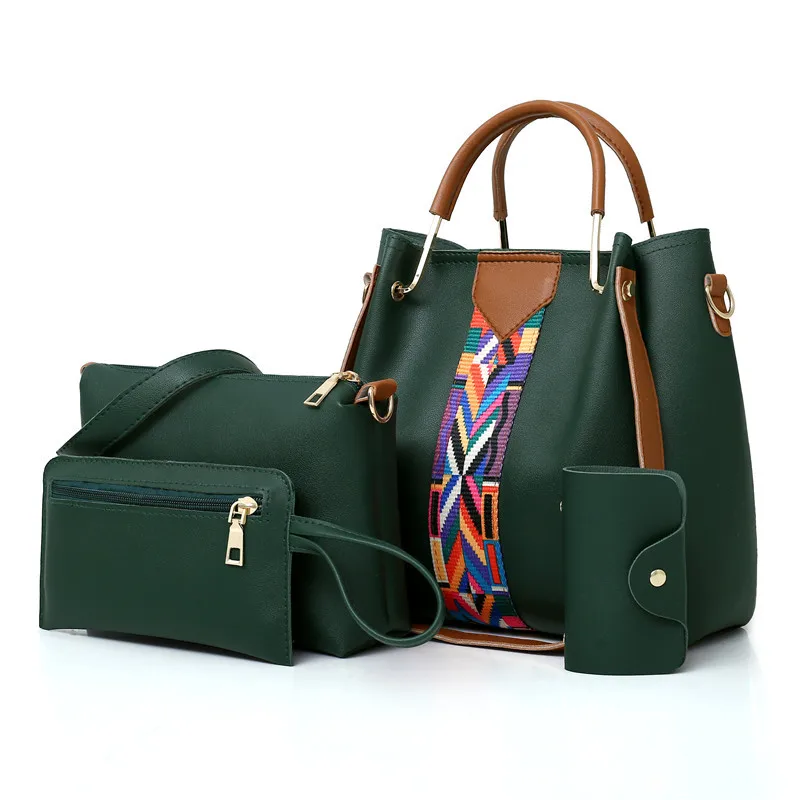 

Wholesale Fashion Designer Custom 4 Piece Set Ladies Bags Handbag Set For Women
