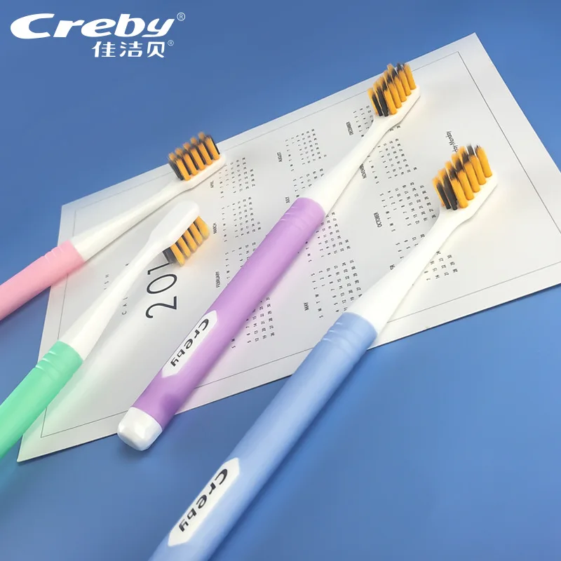 
Supplier low cost private label adult natural oral orthodontic toothbrush 