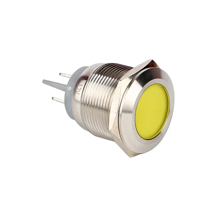 
22mm indicator light Waterproof Tiny 14mm Metal LED indicator light 12V  (1600085172068)