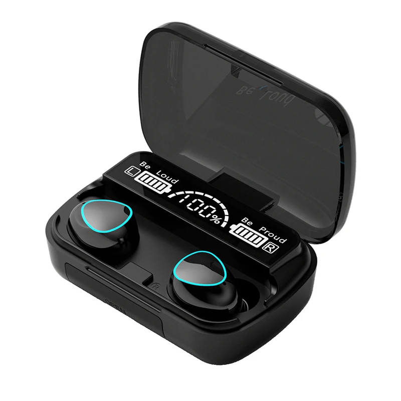 

Earphone M10 Wireless Earbuds BT5.0 earphone sports headset in-ear earplugs Tws headset waterproof headphone bass Music earphone