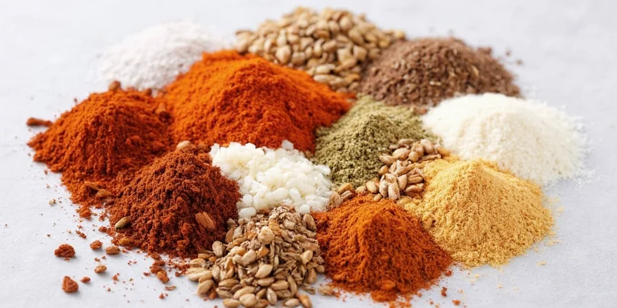 Infographic comparing the 7 spices visually