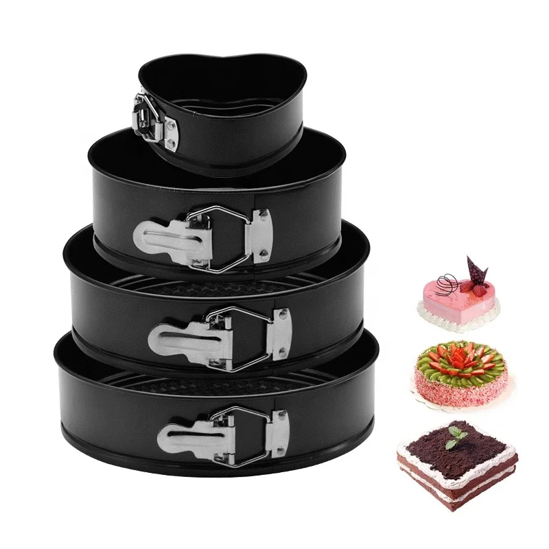 

Home Baking Tool Non Stick Removable Bottom Honeycomb Cake Mold 3 Pieces Spring Form Baking Pan Set