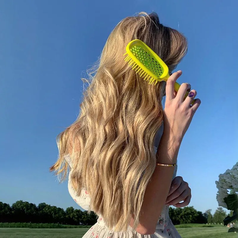 

Tiktok Popular Hairbrush RTS Small MOQ Customized Logo Detangling The Original Flexy Hair Brush