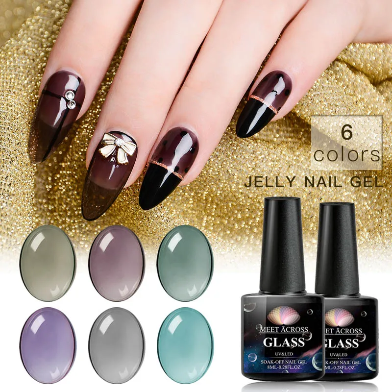 

Three Step Private Label Nail Custom Colors Oem Marble 8ml 6colors Glass Gel Polish, 6 colors for chosen