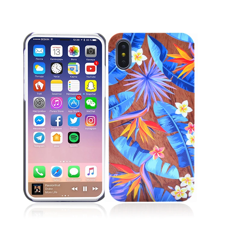 

2021 New Arrivals Phone Case Real Wood Custom Print Case For iPhone 11