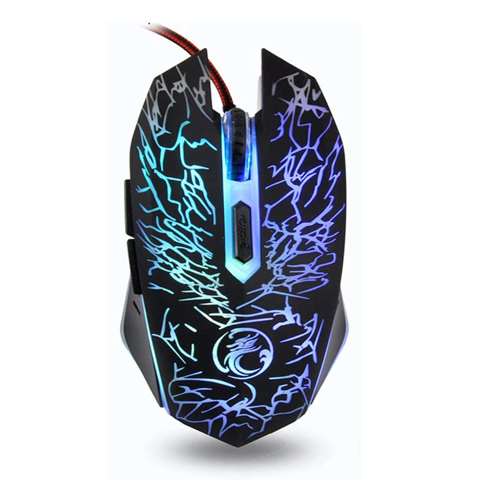

Factory Outlet Professional Game Chip Backlit RGB Breathing Light Glowing Optical Mouse Gaming