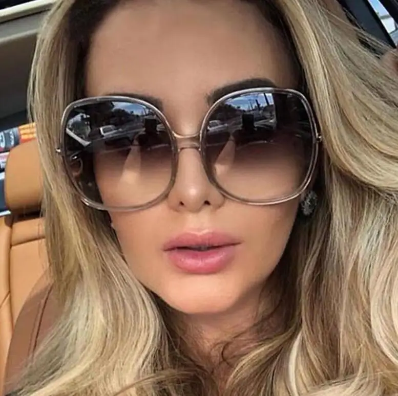 

WIIPU 2020 New Round Sunglasses Women Oversized Ladies Fashion Men Plastic Outdoor Gradient Sun Glasses UV400 Gafas De Sol