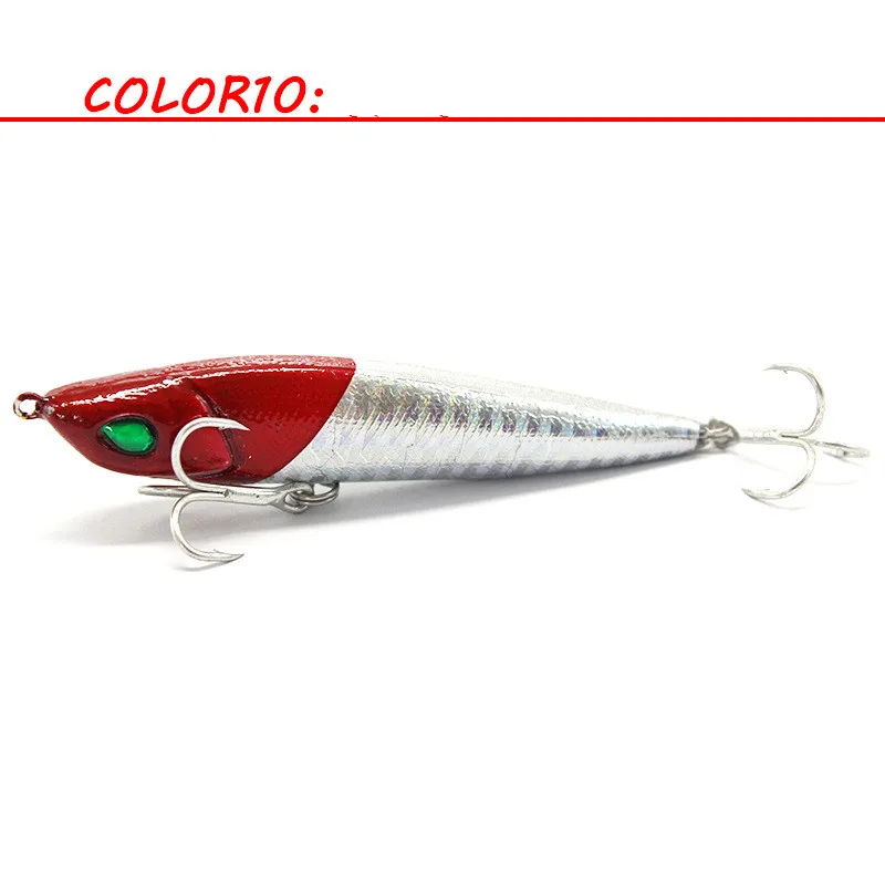 

2020 8.5cm 13g new modle pike seabass submerged ABS long shot pencil hard Fishing Lure, As picture