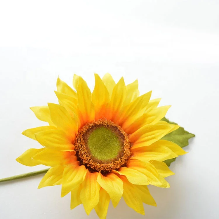 

2019 best selling artificial sunflower paper flower for wall decoration