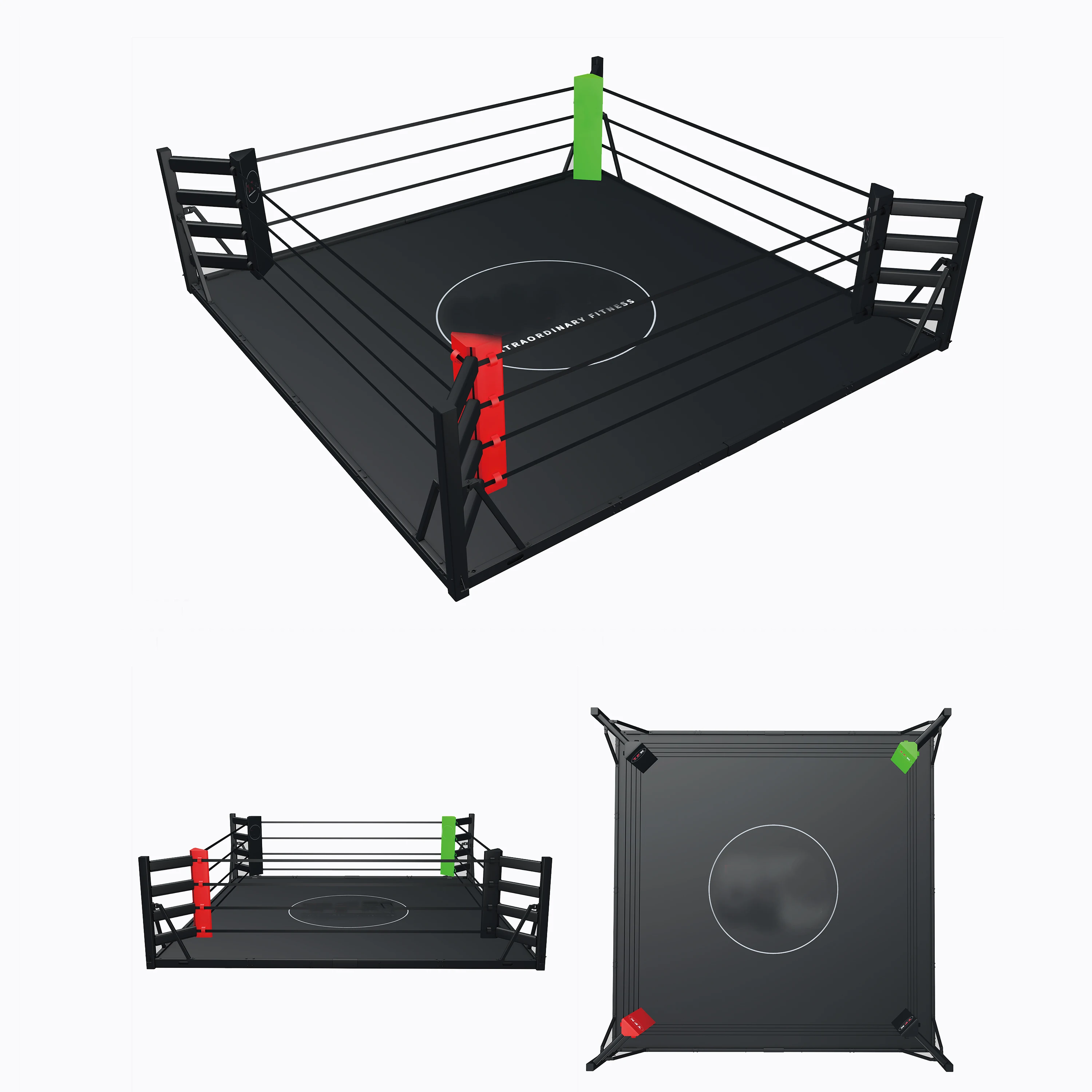 

MMA Boxing Ring Rop Kick Collapsible Thai Mini Floor Used 4*4 Foldable Boxing Ring