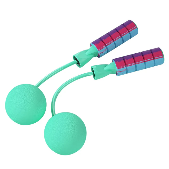 

2021 new fashion heavy two way bearing rope skipping cordless fitness equipment women men adjustable cordless jump rope, Pink,blue