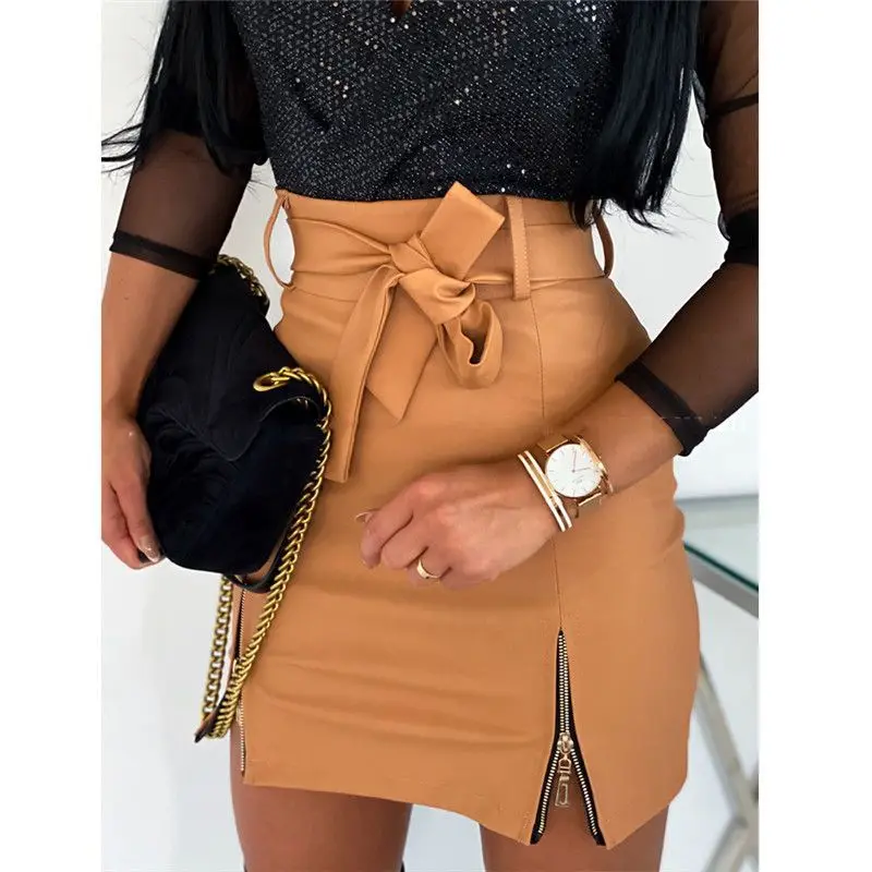 

Sale Pleated Design Anti-static Feature Sexy & Club Style Womens Skirts