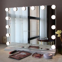 

Desktop/Wall Mounted Large HD Hollywood Style Lighted Vanity Mirror With Led Bulbs