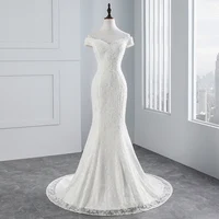 

2020 New Style Off Shoulder Lace Wedding Dresses Sequined Wedding Gowns Vestido De Novia