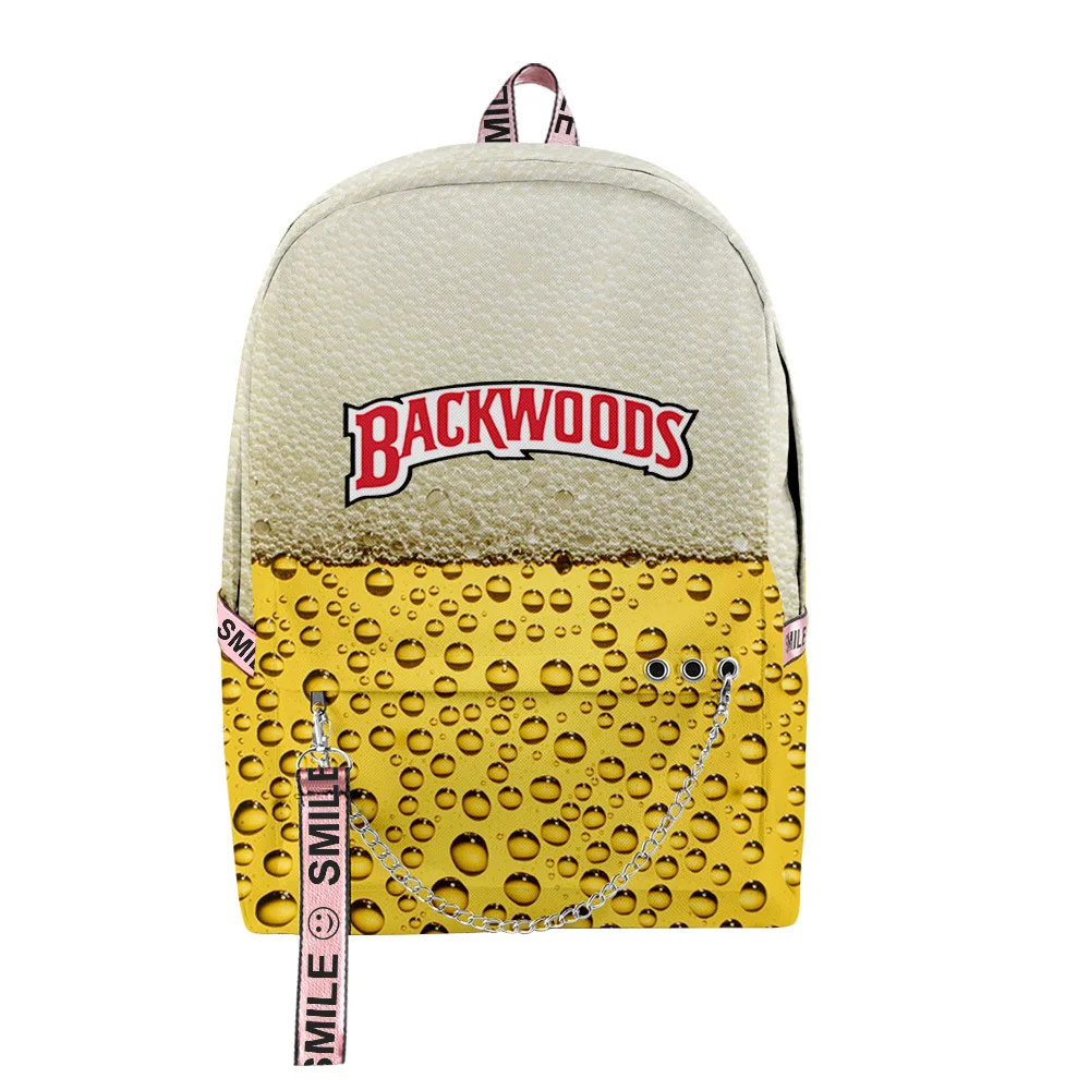

2020 Hot Backwoods Beer Backpack Backwood Print Laptop School Bag Travel Shoulder Bag Book Bags for Boy Girl Men Women