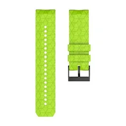24mm Football Pattern Rubber Silicone Stainless Steel Buckle Watch Band Strap for Suunto 9 Baro Copper / SUUNTO 9_19