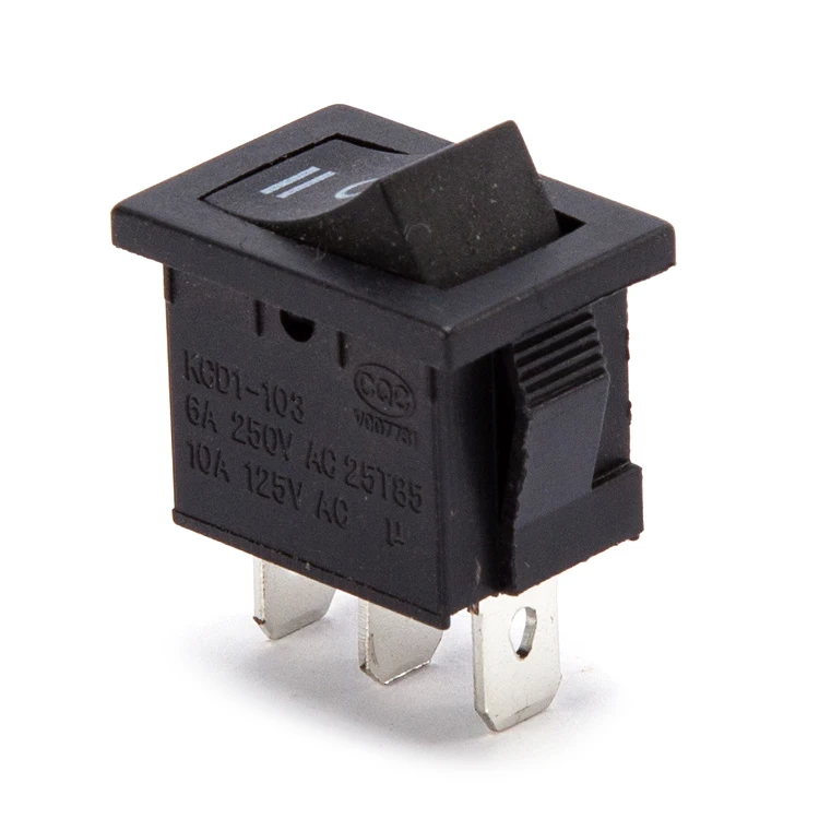 
KCD1-103 6A 250VAC Switch 3PIN ON OFF ON Rocker Switch 