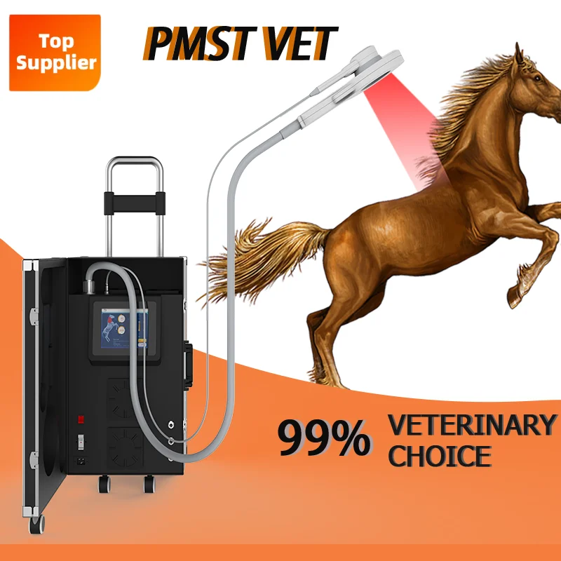 

PMST VET Physio Magneto physiotherapy pemf Machine magnetotherapy treatment magneto therapy relax during red light therapy horse