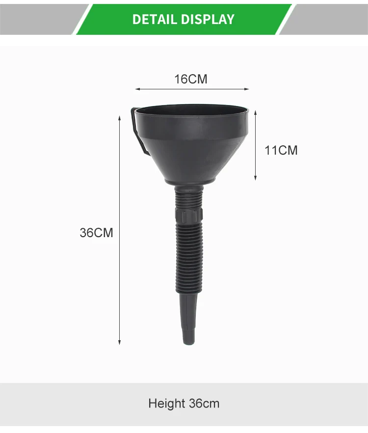 Funnel Automotive Long Neck Car Refueling Funnel Gasoline Engine Oil