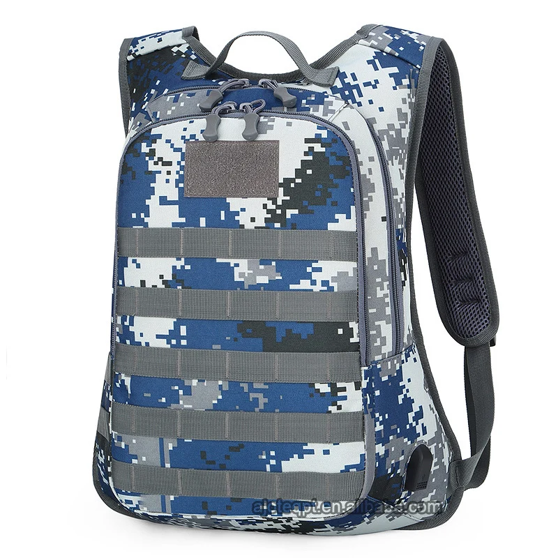 

AJOTEQPT Outdoor Student Travel Large Capacity Multi-Purpose USB Charging Camouflage Backpack