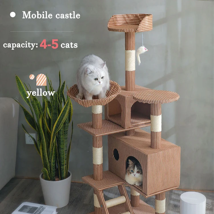 

wholesale big wooden scratcher tower cat tree