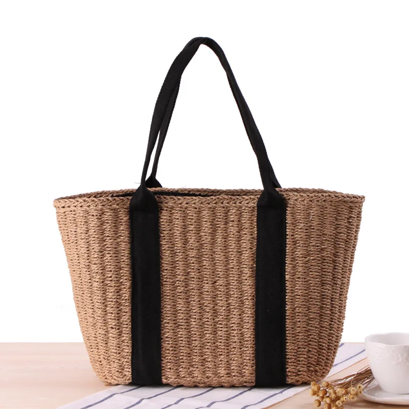

wholesale 2021 new Summer beach bag straw bag custom environmental tote bag shopping handbags
